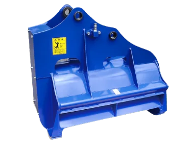 油圧ショベル用草刈機　ブッシュマン